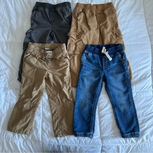 TODDLER BOYS PANTS BUNDLE (4 PAIRS) 3T
